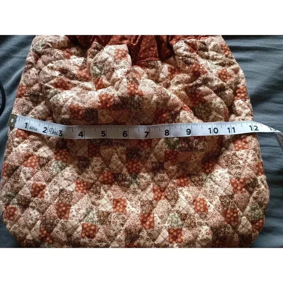 Retro Style Boho Bag Purse Cloth‎ with O-Ring Handles Bohemian Hippie - Picture 5 of 7